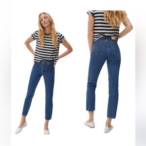 Everlane The 90’a Cheeky Organic Cotton Ankle Jeans Blue Size 24